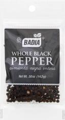 Badia Whole Black Pepper, 0.5 Ounce -- 576 per case