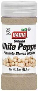 Badia White Ground Pepper, 2 Ounce -- 8 per case