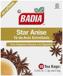 Badia Star Anise Tea - 10 tea bags per pack -- 200 packs per case