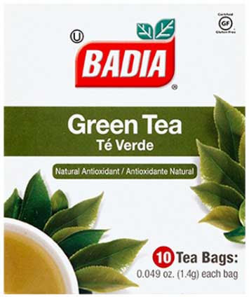 Badia Green Tea Bag - 10 tea bags per pack -- 200 packs per case