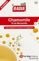Badia Chamomile Tea, 25 tea bags per pack -- 100 per case