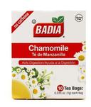 Badia Chamomile Tea Bags, 10 count -- 20 per case