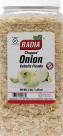 Badia Chopped Onion Flakes, 3 Pound Bottle -- 4 per case