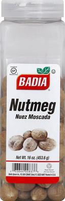 Badia Whole Nutmeg, 16 Ounce -- 6 per case