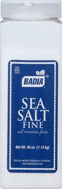 Badia Fine Sea Salt, 40 Ounce -- 6 per case