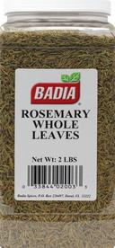 Badia Whole Rosemary Leaves, 2 Pound Bottle -- 4 per case