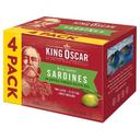 King Oscar Wild Caught Sardines in Extra Virgin Olive Oil, 15 Ounce -- 6 per case