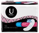 U By Kotex Premium Ultra Thin Regular Pads, 22 count per pack -- 8 per case.