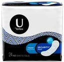 U By Kotex Premium Regular Maxi Pads, 24 count per pack -- 6 per case.