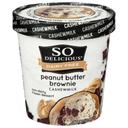 So Delicious Peanut Butter Brownie Cashewmilk Ice Cream, 1 Pint -- 8 per case
