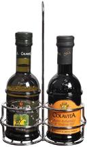 Colavita Extra Virgin Olive Oil and Colavita Balsamic Vinegar in Steel Cruet Set -- 6 per case