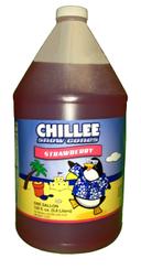 Chillee Snow Cone Strawberry Syrup, 1 Gallon -- 4 per case.