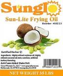 Sunglo Soybean Frying Oil, 35 Pound.
