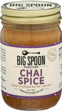 Big Spoon Roasters Chai Spice Peanut and Almond Butter, 13 Ounce -- 6 per case