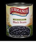 Furmano's Organic Black Beans, 110 Ounce -- 6 per case