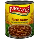 Furmanos All Natural Low Sodium Pinto Beans, 108 Ounce -- 6 per case