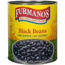 Furmanos Low Sodium All Natural Black Beans, Number 10 Can -- 6 per case