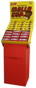 Boyer Mallo Cup and Clark Peanut Butter Cup - Shipper Display -- 144 per case