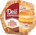 Deli Express Cheese Bacon and Egg Bagel, 4.7 Ounce -- 12 per case