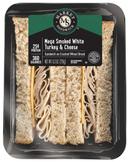 Deli Express Hickory Smoked Turkey and Cheese Mega Wedge Sandwich, 6.3 Ounce -- 8 per case.