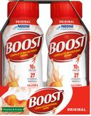 BOOST Peaches and Creme Original Nutritional Drink, 8 Fluid Ounce - 6 count per pack -- 4 packs per case