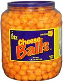 Utz Cheeseball Barrel, 23 Ounce -- 5 per case.