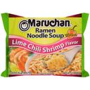 Maruchan Ramen Noodle Soup Lime Habanero Chili Shrimp Flavor - 3 oz. package, 24 per case