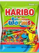 Haribo Rainbow Worms, 5 Ounce -- 12 per case