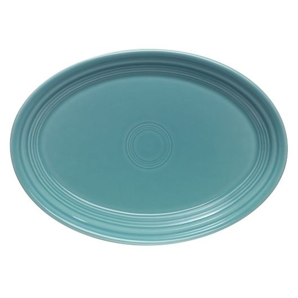 Fiesta Medium Turquoise Oval Serving Platter, 11 5/8 x 8 7/8 inch -- 12 per case