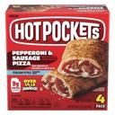 Hot Pocket Italian Style Pepperoni and Sausage Pizza, 17 Ounce -- 4 per case