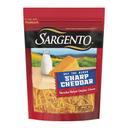 Sargento Off the Block Fine Cut Natural Sharp Cheddar Cheese Shreds, 8 Ounce -- 12 per case