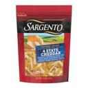 Sargento Off The Block 4 State Cheddar Shreds, 7.5 Ounce - 12 per case