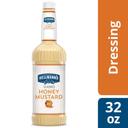 Single Hellmann's Classics Honey Mustard Salad Dressing Salad Bar Bottle, 32 Ounce