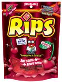 Rips Cherry Bite Size Licorice Candy, 8 Ounce Gusseted Bag -- 12 per case.