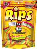 Rips Peelable Rainbow Candy, 8 Ounce Gusseted Bag -- 12 per case.