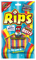 Rips Sour Belts Candy, 3.5 Ounce -- 12 per case.
