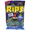 Rips Blue Raspberry Bite-Size Licorice - Peg Bag, 4 Ounce - 12 per case