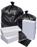 Pitt Plastics Linear Low Density Star Interleaved Black Can Liner -- 100 per case.