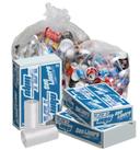 Pitt Plastics 17 x 17 Clear Perforated Can Liner Roll -- 1000 per case.