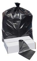 Pitt Plastics 45 x 47 Black Perforated Can Liner Roll -- 100 per case.