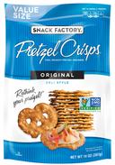 Pretzel Crisps Original Deli Style Pretzel Crackers, 14 Ounce -- 12 per case.