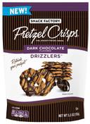 Pretzel Crisps - Dark Chocolate Milk Chocolate Caramel Drizzlers - Shipper -- 60 per case