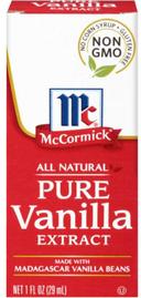 Mccormick Vanilla Extract Pure, 1 Fluid Ounce -- 72 per case.