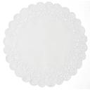 Lapaco Normandy Round White Paper Lace Doily , 5 inch -- 1000 per case