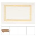 Lapaco Greek Key Gold Newsprint Placemat -- 1000 per case.