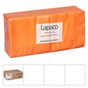 Lapaco Plain 2 Ply Orange Beverage Napkin -- 1000 per case.