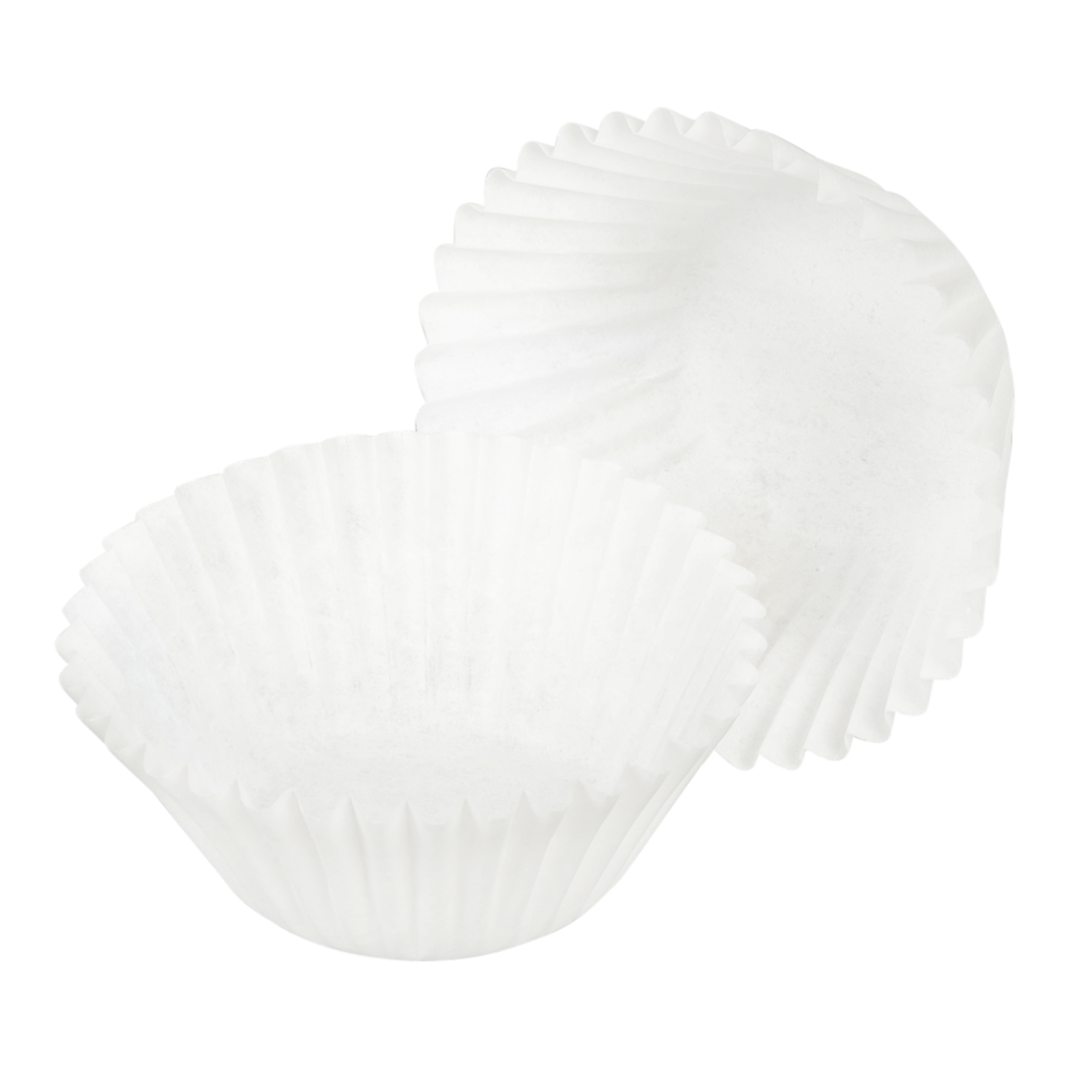Lapaco White Round Baking Cup, 2 1/2 inch -- 10000 per case.