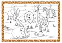 Lapaco Jungle Animals Kids Placemat -- 1000 per case.