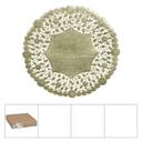 Lapaco Gold Foil 10 inch Round Lace Doilie -- 500 per case.