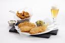 King and Prince Mrs.Fridays Tavern Battered Halibut Fillet - 2 to 3 Ounce, 10 Pound.